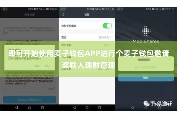 即可开始使用麦子钱包APP进行个麦子钱包邀请奖励人理财管理