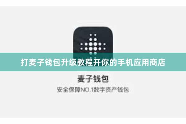 打麦子钱包升级教程开你的手机应用商店