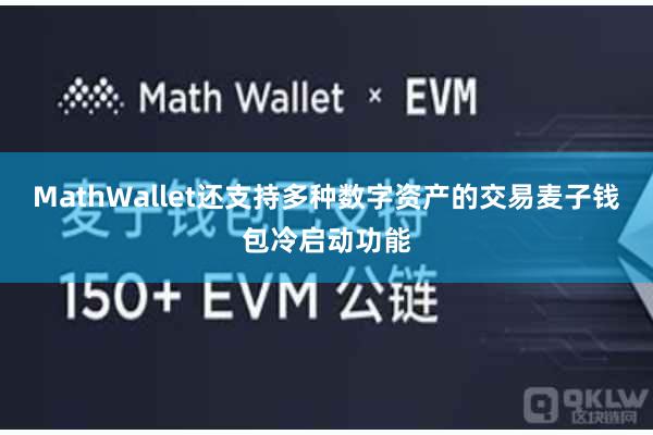 MathWallet还支持多种数字资产的交易麦子钱包冷启动功能