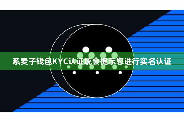 系麦子钱包KYC认证统会提示您进行实名认证