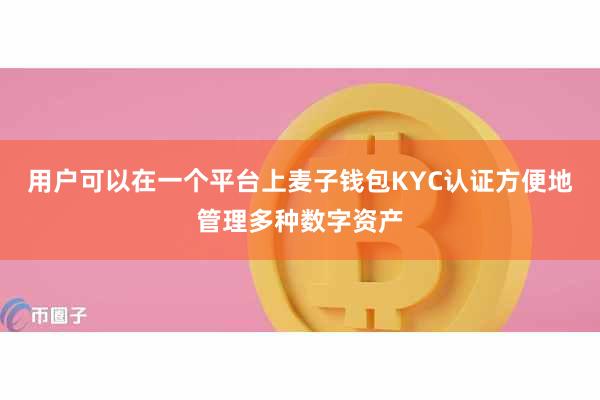 用户可以在一个平台上麦子钱包KYC认证方便地管理多种数字资产